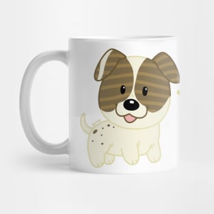 cute chibi stars pit bull puppy Mug